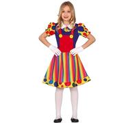 FIESTAS GUIRCA Costume da pagliaccio divertente per bambina