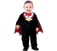FIESTAS GUIRCA Costume da Piccolo Vampiro con Mantello per Bebè Bambino - Costume Halloween da Bebè 12-18 Mesi