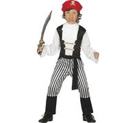 FIESTAS GUIRCA Costume da pirata bucaniere per bambini dai 3 ai 4 anni