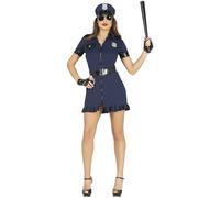 FIESTAS GUIRCA | Costume da Poliziotta per Donna - Vestito, Cintura e