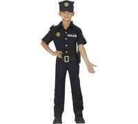 FIESTAS GUIRCA Costume da Poliziotto di quartiere Americano Bambino Ragazzo