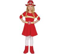 FIESTAS GUIRCA Costume da pompiera Vigili del Fuoco Bambina