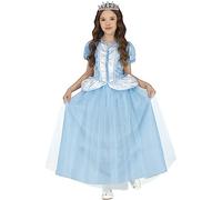 FIESTAS GUIRCA Costume da principessa celeste bambina - Regina delle nevi blu costume per bambini bambina 3-4 anni