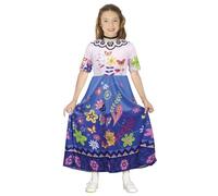 FIESTAS GUIRCA Costume da Ragazza dell'Estate - Completo con Stampa di Fiori per Bambine di 7-9 Anni