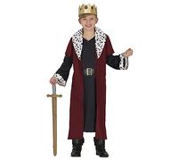 FIESTAS GUIRCA Costume da Re Nobile Bambino - Costumi Medievali per Bambini incluso Corona da Re 3-4 Anni