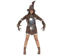 FIESTAS GUIRCA Costume Da Spaventapasseri - Abito E Cappello Per Donna Adulta Taglia S 40-42