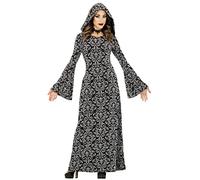 FIESTAS GUIRCA Costume da strega mistica Cappuccetto nero - Strega Costume Halloween Donna Taglia 36-38 S