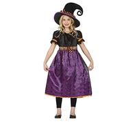 FIESTAS GUIRCA Costume da strega ragnatela lilla per bambine 7-9 anni