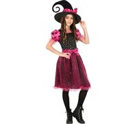 FIESTAS GUIRCA Costume da Strega Rosa per Ragazza
