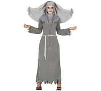 FIESTAS GUIRCA Costume da suora posseduta da donna per halloween - Argento - L (46-48)
