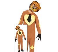 FIESTAS GUIRCA Costume da Teddy Robot Killer per Ragazzi - Costume da Marionetta Assassina - Costumi di Halloween per Ragazzi Età 7-9 Anni