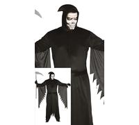 CARNEVALE HALLOWEEN TUNICA SPETTRO SCREAM VESTITO MORTE GHOSTFACE ADULTO GUIRCA