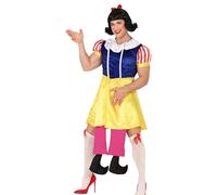FIESTAS GUIRCA Costume da uomo da principessa delle nevi impertinente - Costume divertente da principessa e il nano - Addio al celibato, travestimento da uomo, Taglia M