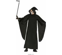 FIESTAS GUIRCA Costume da uomo da tristo mietitore - Costume da Morte Nera - Costumi di Halloween da uomo Taglia adulto XL