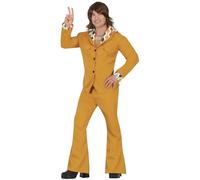FIESTAS GUIRCA Costume da Uomo Disco Arancione - Completo Discoteca Anni 70 Uomo - Costume Uomo Anni 60 Taglia L 52-54