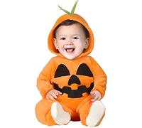FIESTAS GUIRCA Costume da Zucca - Tuta Arancione Zucchetta - Costume Halloween Bambino o Bambina 2-3 Anni