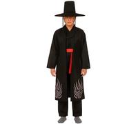 Fiestas Guirca – Costume Demonio Nero Uomo 52-54 con Camicia, Cintura, Cappello e Pantaloni
