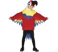 FIESTAS GUIRCA | Costume di Pappagallo Bambini (3-4 Anni) - Cappuccio, Coda e Costume - Costumi di Animali per Halloween, Carnevale e Feste in Maschera - Ideale per Bambini - Multicolore