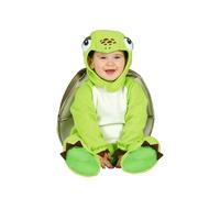 Costume tartaruga neonato bambino vestito tuta verde con guscio carnevale