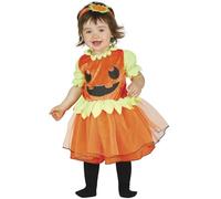 CARNEVALE HALLOWEEN VESTITO COSTUME ZUCCA PUMPKIN NEONATO PRIMA INFANZIA TUTINA