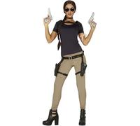 FIESTAS GUIRCA Costume Donna archeologa avventurosa Video Gioco Taglia m