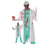 FIESTAS GUIRCA | Costume Dottore Zombie - Set 3 Pezzi - Varie Taglie per