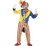 Fiestas Guirca Costume Frac da Clown Pagliaccio Multicolor Uomo