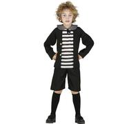 FIESTAS GUIRCA | Costume Ghost Boy - Camicia, Giacca e Pantaloni - Costume da Fantasma per Halloween, Carnevale e Feste - Ideale per Bambini - Nero e Bianco