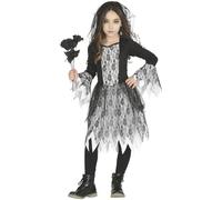Inconnu Costume da sposa gotico ragazza S1-(5/6 anni)