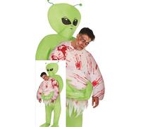 FIESTAS GUIRCA Costume gonfiabile da uomo rapito da un alieno - Costume da extraterrestre che trasporta una persona - Costumi di Halloween da uomo Taglia adulto L