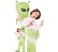 FIESTAS GUIRCA Costume gonfiabile bambino rapito da un alieno - Costume da extraterrestre che trasporta un bambino - Costumi di Halloween per ragazze e ragazzi età 7-9 anni