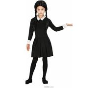 FIESTAS GUIRCA | Costume Gothic Girl Bambini (3-4 anni) - Vestito per Ragazze - Costumi da Studentessa e Scolaretta per Halloween, Carnevale, Feste di Film e Serie - Ideale per Bambine - Nero