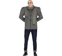 Fiestas Guirca Costume da Gru malvagio per Uomo – Giacca, Sciarpa e Spalline – M (48-50) Grigio