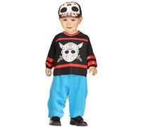 FIESTAS GUIRCA | Costume Jazz Dead per Bambini - Maglietta, Cappellino e