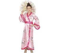 FIESTAS GUIRCA - Costume KIMONO GIAPPONESE ROSA RAGAZZA