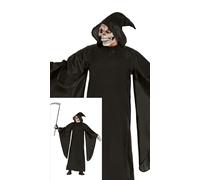 FIESTAS GUIRCA | Costume La Morte per Adulto - Cappuccio e Tunica - Costumi da Terrore e Spettri per Halloween, Carnevale e Feste in Maschera - Ideale per Uomo