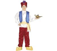 FIESTAS GUIRCA | Costume Ladro del Deserto Bambini (3-4 Anni) - Camicia, Gilet, Cintura, Cappello e Pantaloni - Costumi per Halloween, Carnevale e Feste - Ideale per Bambini - Blu e Granata