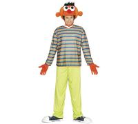 FIESTAS GUIRCA | Costume Orange Man Adulto (52-54/L) - Testa, Maglietta e Pantaloni - Costumi da Fiabe e Favole per Halloween, Carnevale e Feste in Maschera - Ideale per Uomini - Multicolore