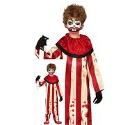 FIESTAS GUIRCA Costume Pagliaccio a Strisce Bambino Carnevale Halloween