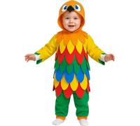 FIESTAS GUIRCA | Costume Pappagallo per Bambini - Tutina con Cappuccio