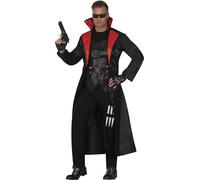 FIESTAS GUIRCA | Costume Paranormal Agent Adulto - Gilet e Giacca - Costumi da Agente Segreto e Detective per Halloween, Carnevale e Feste di Fantasmi - Ideale per Uomini