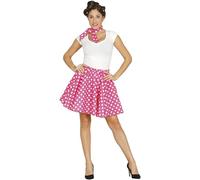 FIESTAS GUIRCA | Costume Pin Up Anni '50 per Donna (42-44/L) - Gonna e Fazzoletto - Stile Retrò e Vintage per Feste in Maschera, Carnevale e Halloween - Ideale per Celebrazioni a Tema