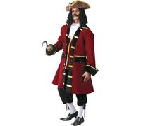FIESTAS GUIRCA | Costume Pirata Uomo Adulto - Vari Taglie - Rosso/Nero
