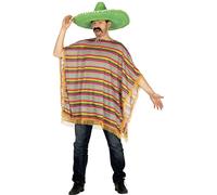 Fiestas GUiRCA Costume Poncho Messicano Costume Adulto Uomo