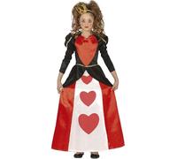COSTUME REGINA DI CUORI 5-12 ANNI