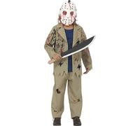 FIESTAS GUIRCA Costume Serial Killer psicopatico con Maschera Hockey Bambino