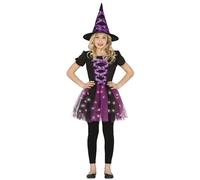 FIESTAS GUIRCA Costume Strega streghetta Halloween con LED Bambina