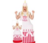 Costume torta di compleanno auguri da adulto unisex sorpresa gadget festa party