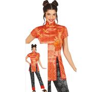 FIESTAS GUIRCA Costume tradizionale cinese da donna - Kimono del drago Costumi giapponesi da donna Taglia L