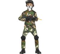 Fiestas Guirca Costume Uniforme da Soldato Militare per Bambino età 5-6 Anni